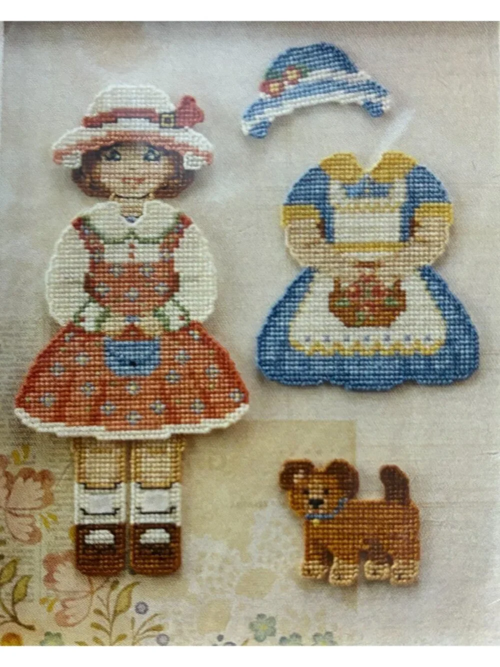 Craftways Molly Rose Paper Doll Plastic Canvas Kit #270921 Complete 7” Tall 2015